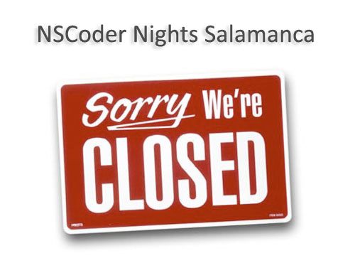 NSCoder Nights Salamanca Closed NSCoder Nights Salamanca Closed
